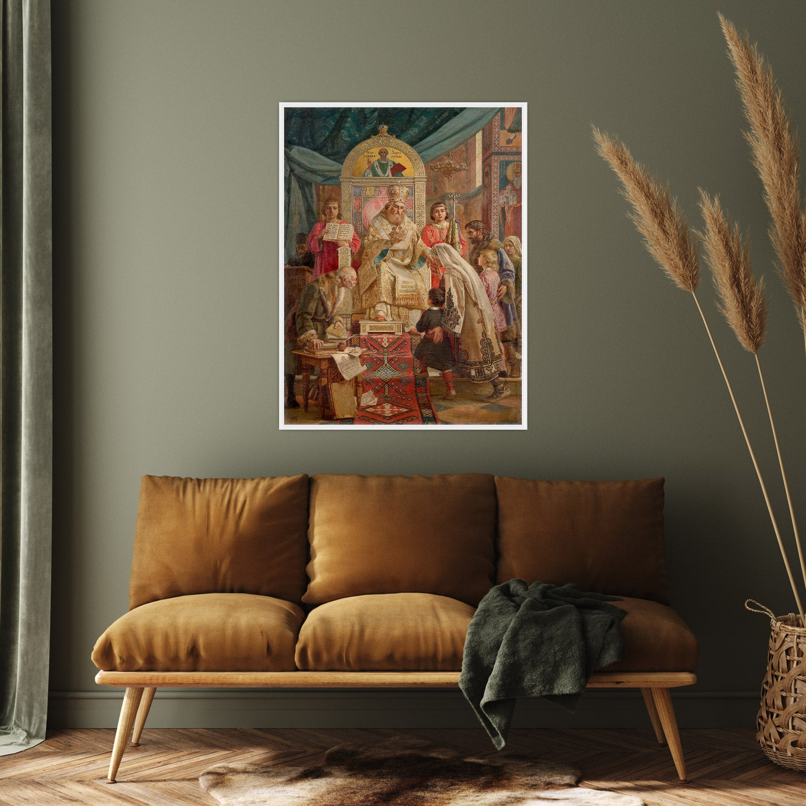 Umetnička slika ​Sveti Sava blagosilja Srpčad, Uroš Predić na platnu - NS Canvas Shop