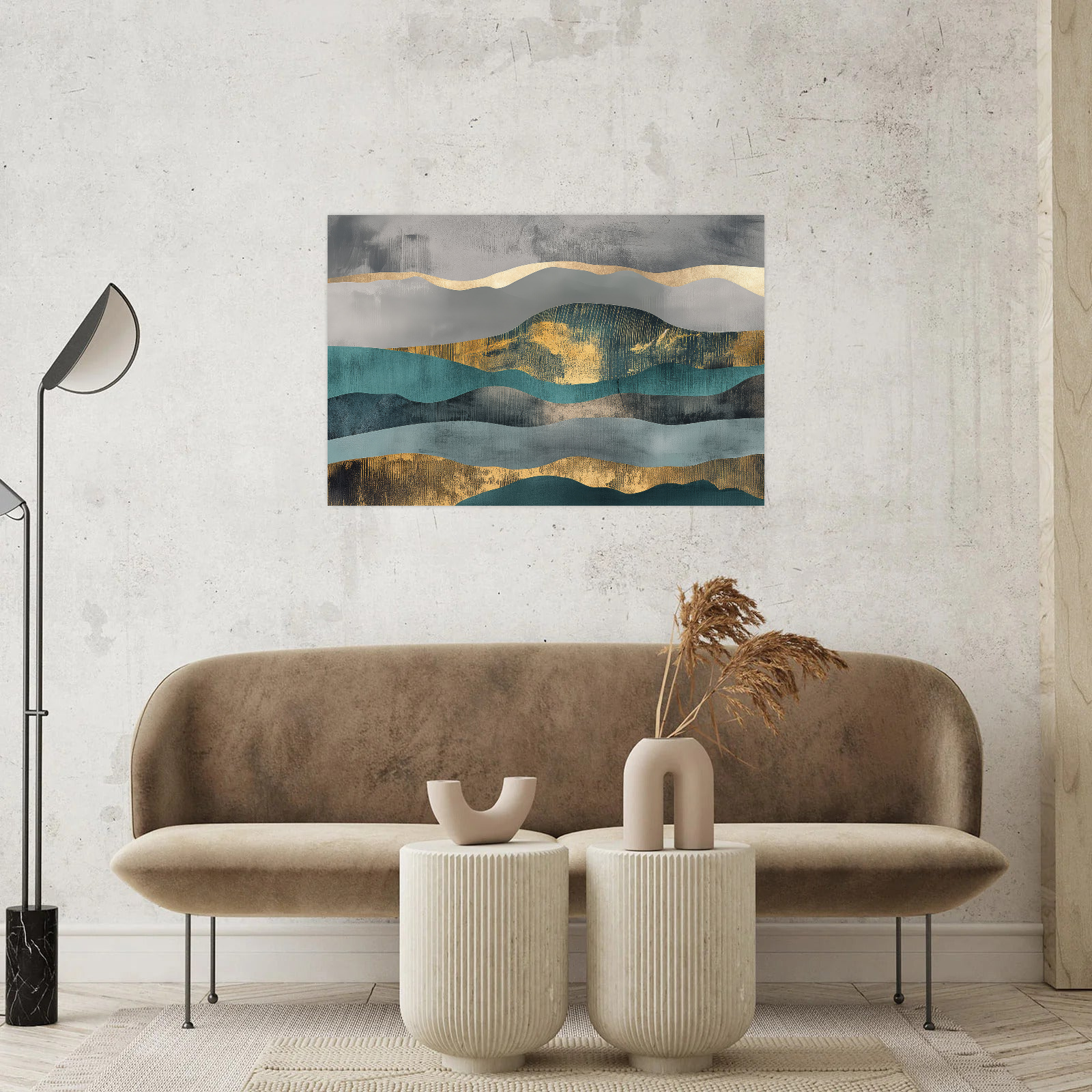 Umetnička slika ​Talasi na platnu - NS Canvas Shop