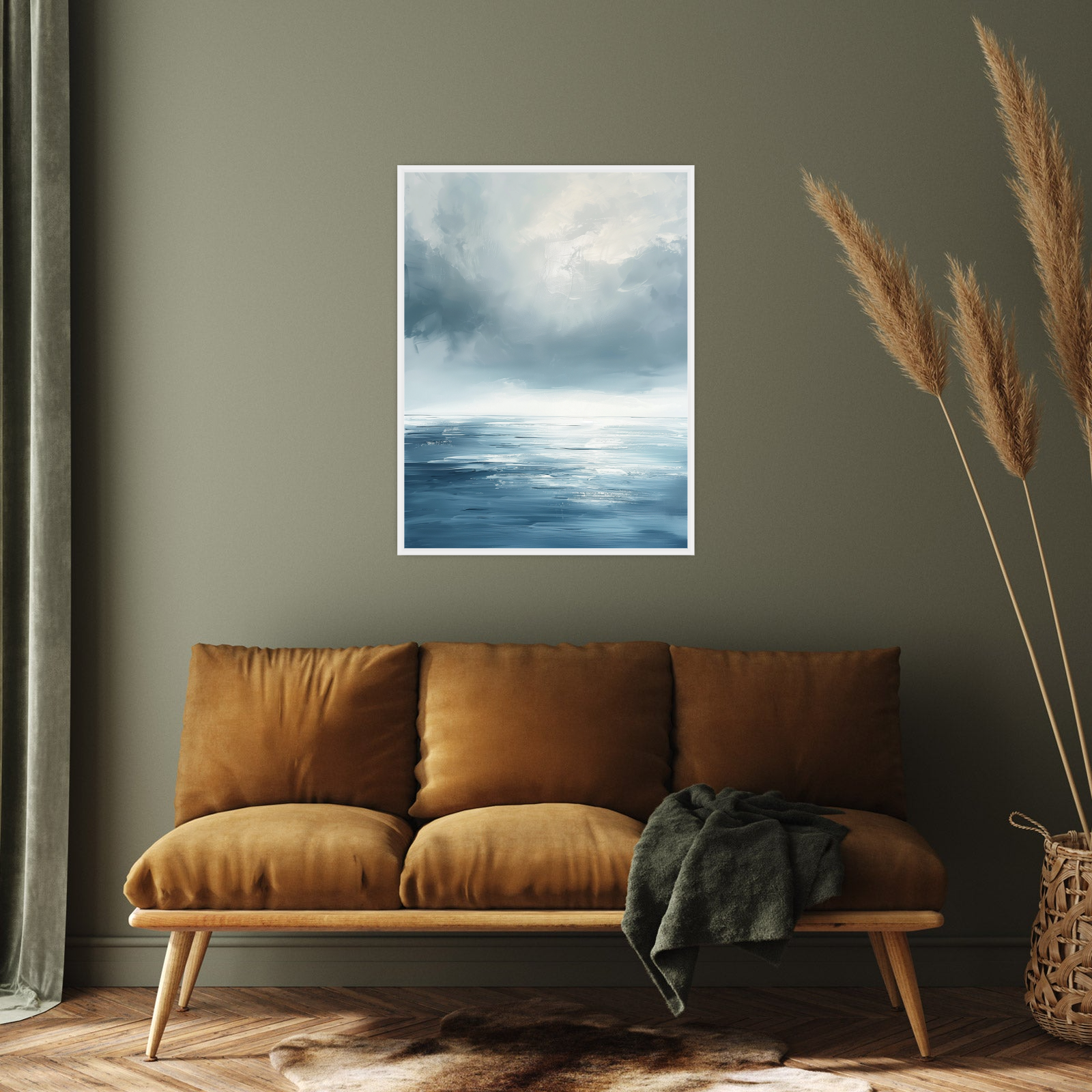 Umetnička slika ​Talasi i horizont II na platnu - NS Canvas Shop