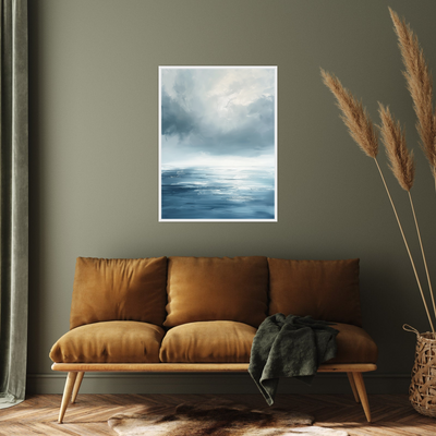 Umetnička slika ​Talasi i horizont II na platnu - NS Canvas Shop