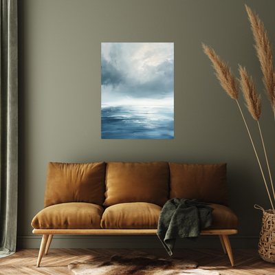 Umetnička slika ​Talasi i horizont II na platnu - NS Canvas Shop