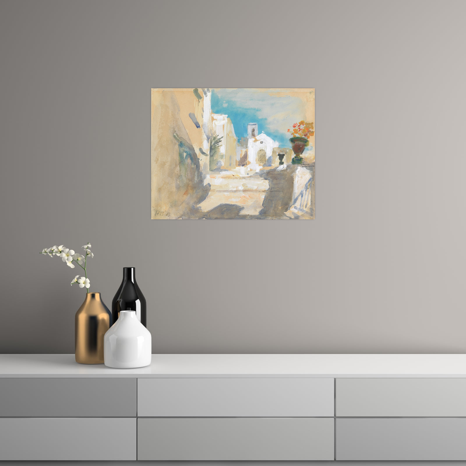 Umetnička slika ​Taormina, Hercules Brabazon Brabazon na platnu - NS Canvas Shop