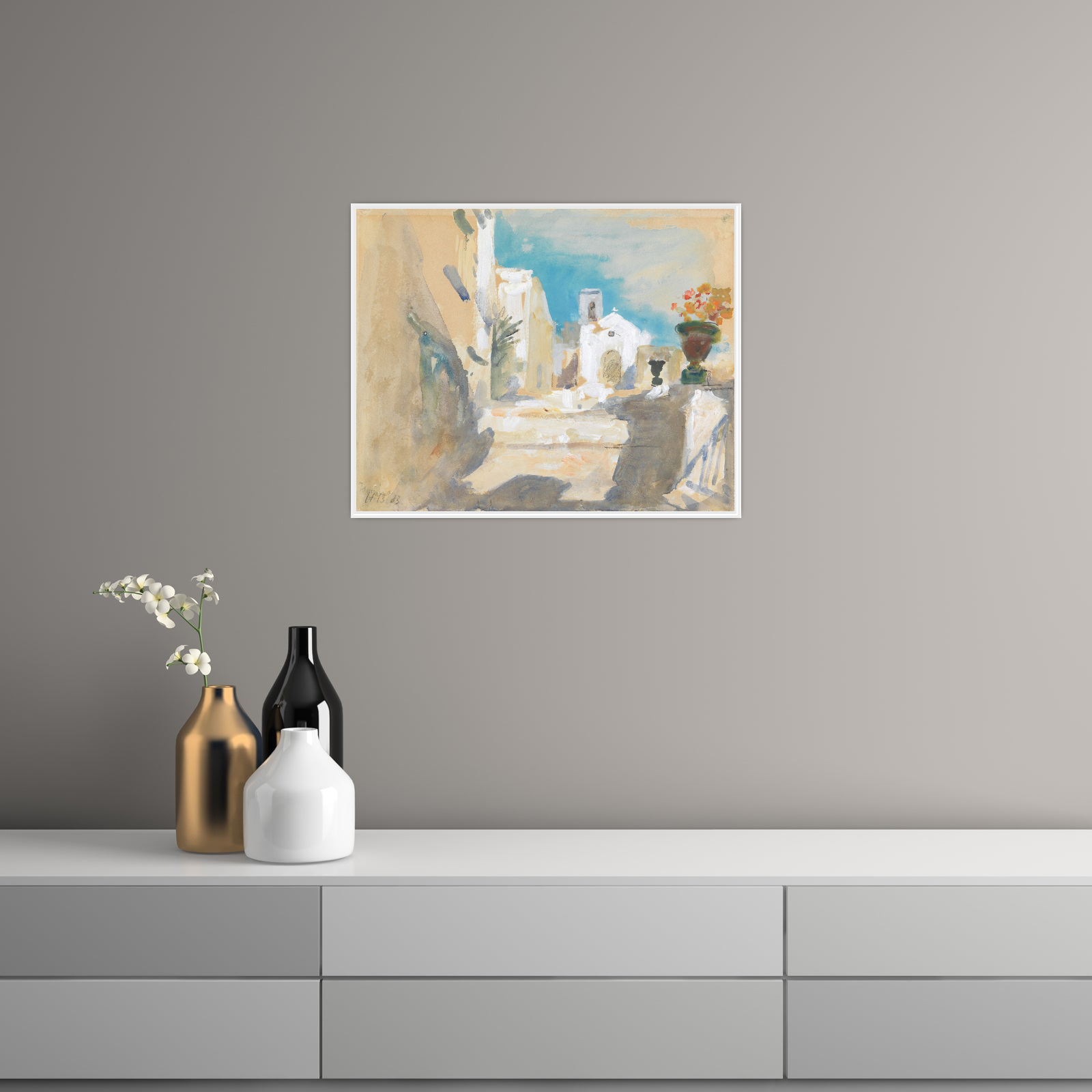 Umetnička slika ​Taormina, Hercules Brabazon Brabazon na platnu - NS Canvas Shop