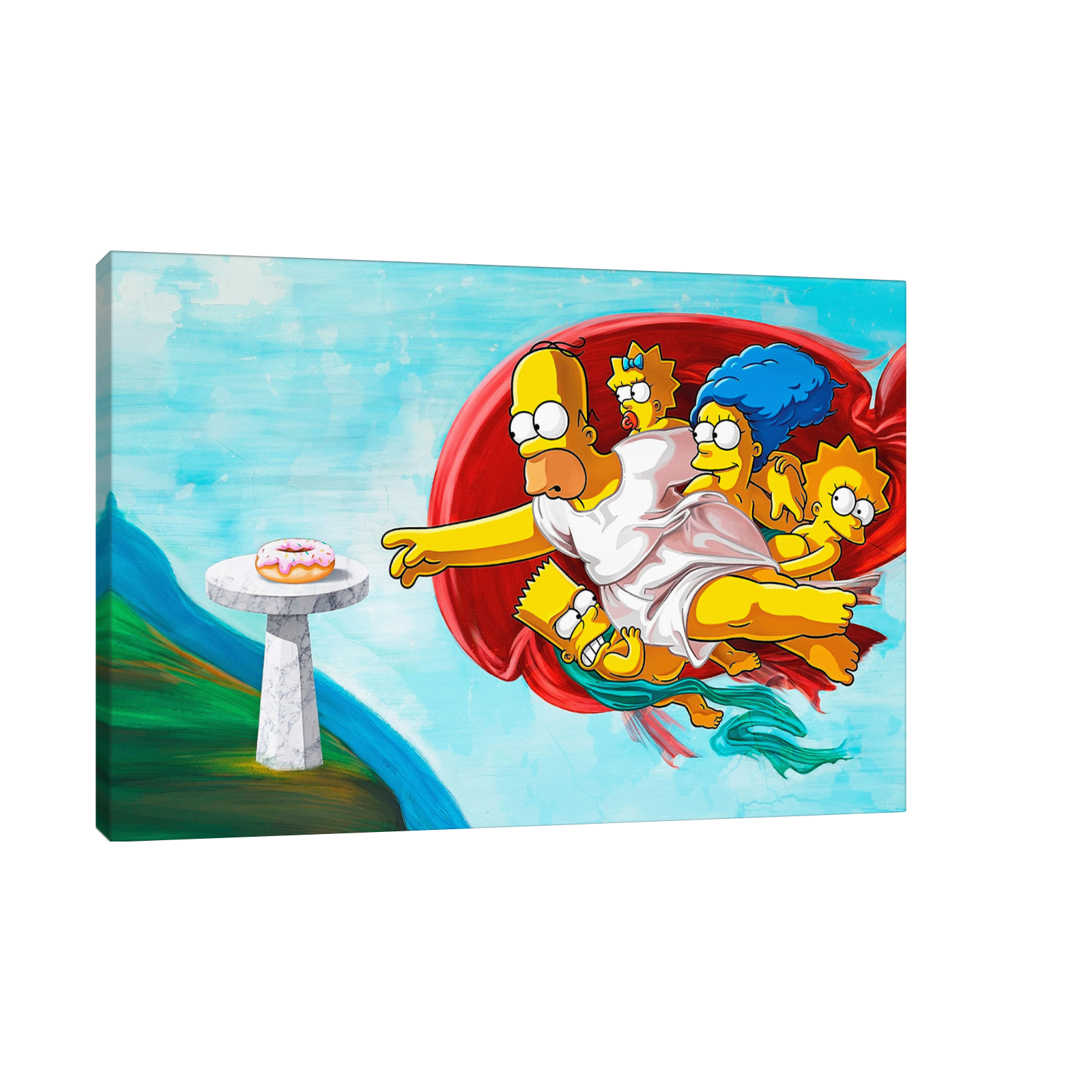 The Creation of Donut – The Simpsons Pop Art Parody