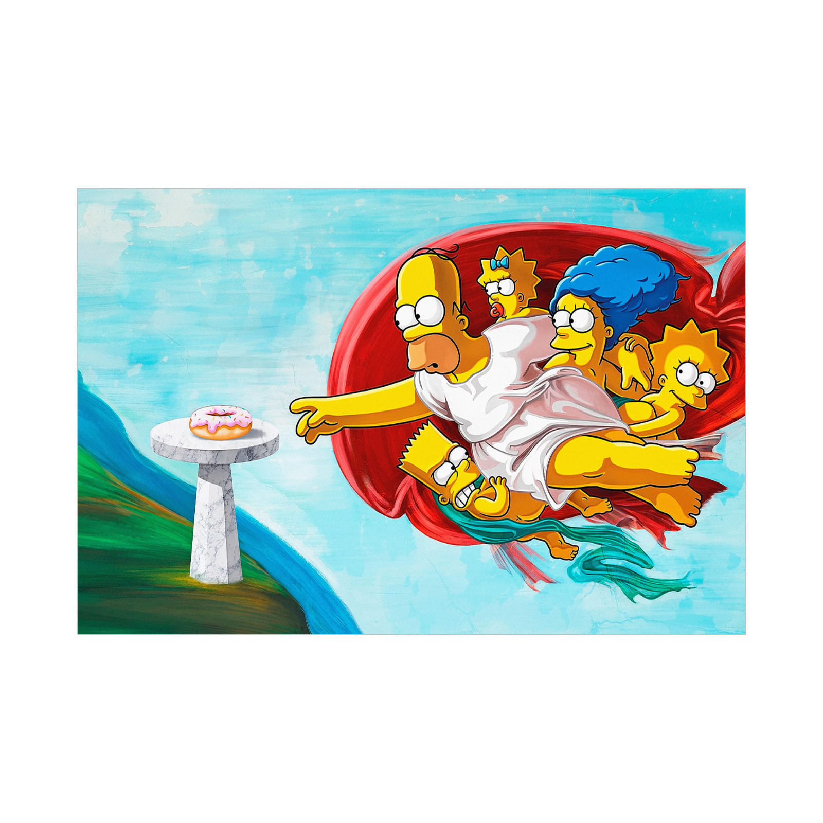 The Creation of Donut – The Simpsons Pop Art Parody