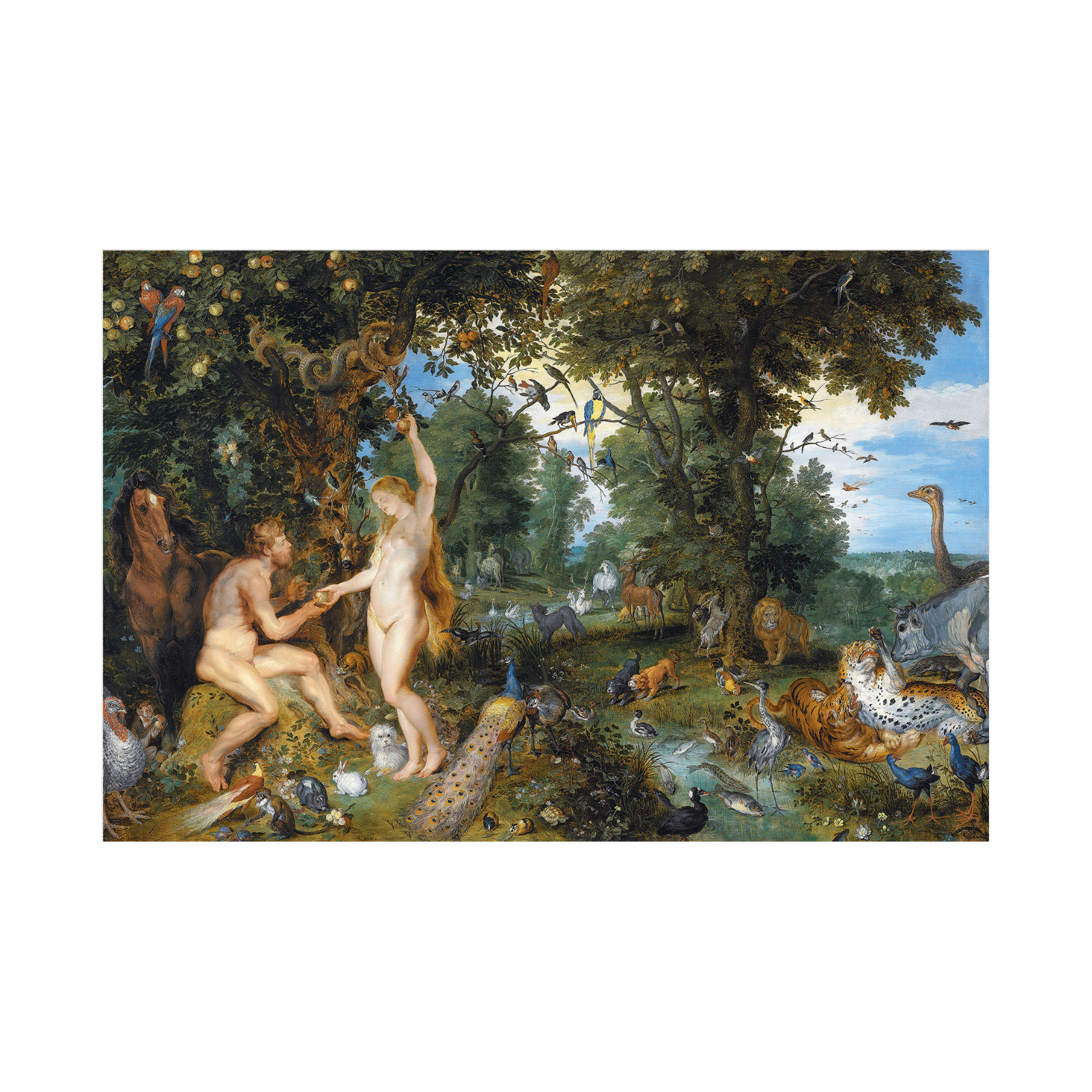 Umetnička slika ​The Garden of Eden with the Fall of Man, Peter Paul Rubens na platnu - NS Canvas Shop