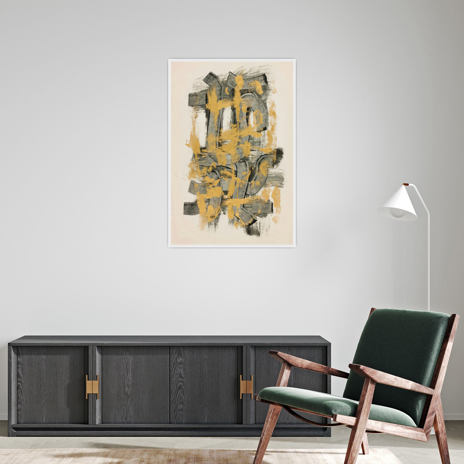 Umetnička slika ​Apstraktni motiv, Ulo Sooster na platnu - NS Canvas Shop
