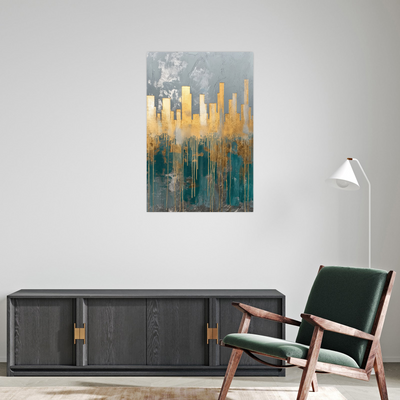 Umetnička slika ​Zlatni grad na platnu - NS Canvas Shop