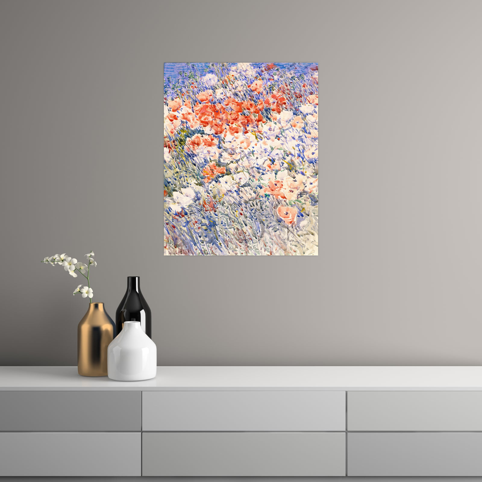 Umetnička slika ​The Island Garden, Childe Hassam na platnu - NS Canvas Shop