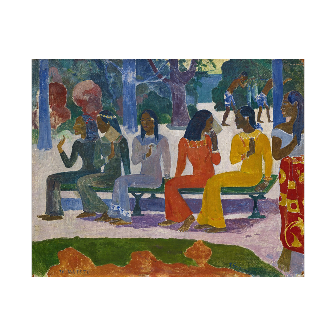 Umetnička slika ​The Market, Paul Gauguin na platnu - NS Canvas Shop