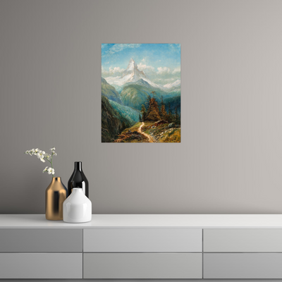 Umetnička slika ​The Matterhorn, Edmund Darch Lewis na platnu - NS Canvas Shop