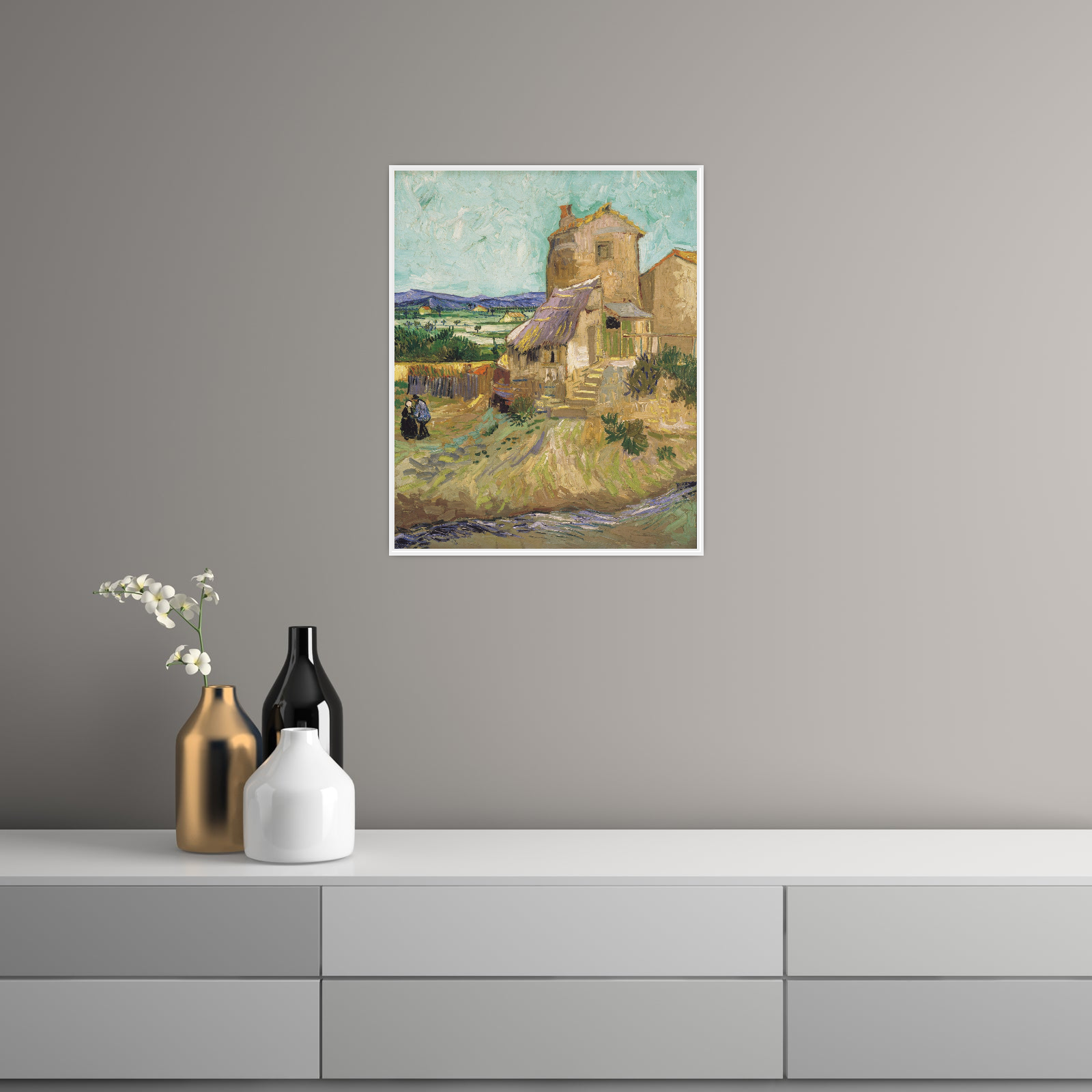 Umetnička slika ​The Old Mill, Vincent van Gogh na platnu - NS Canvas Shop