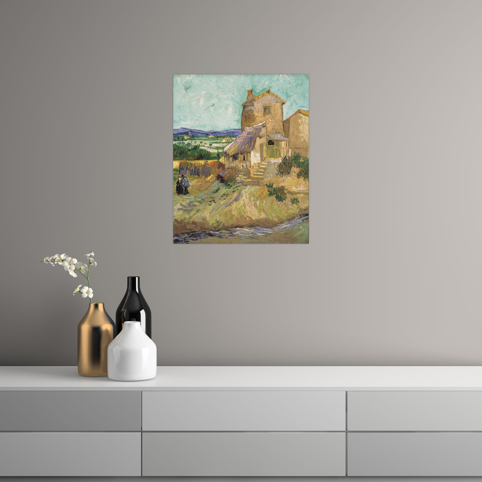 Umetnička slika ​The Old Mill, Vincent van Gogh na platnu - NS Canvas Shop