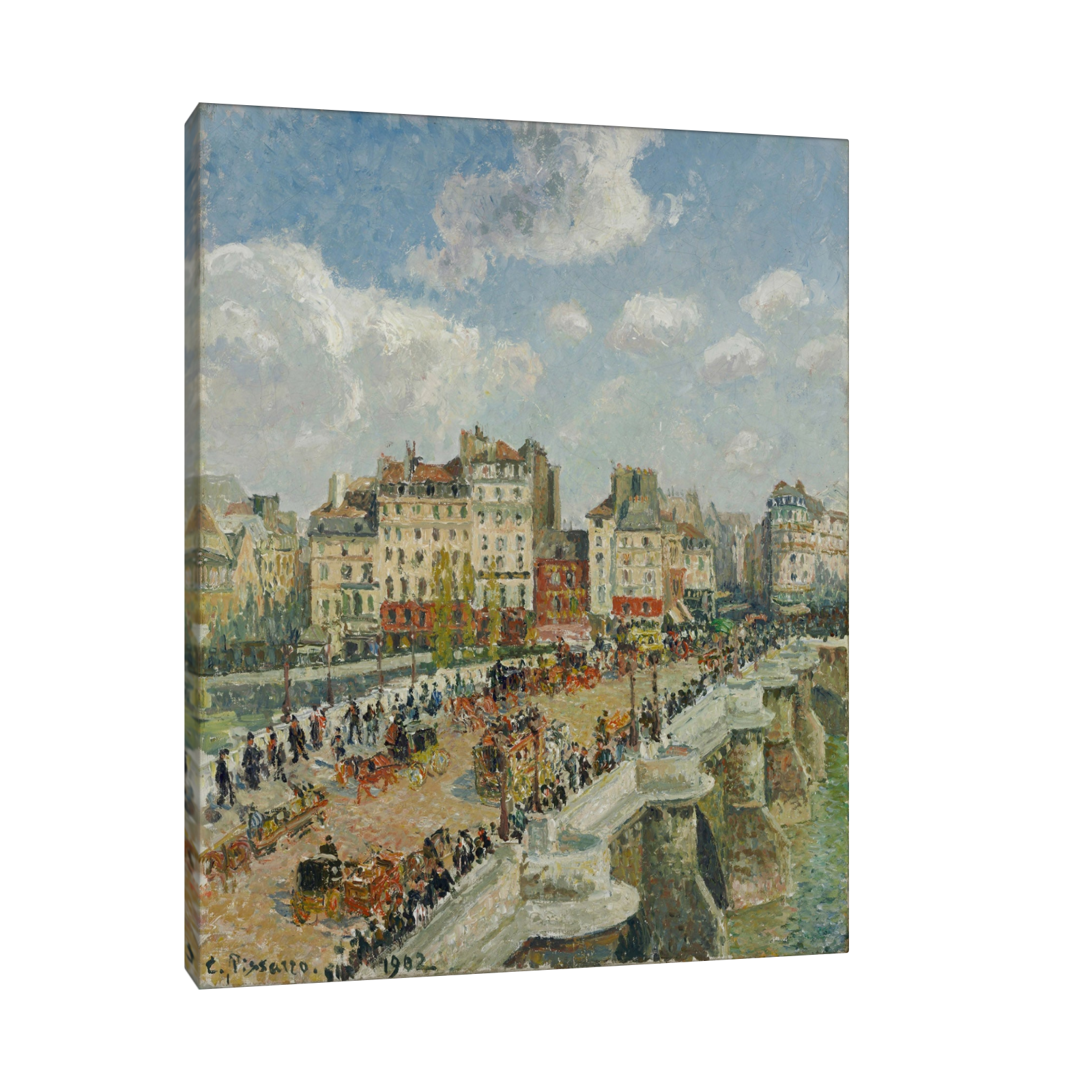 Umetnička slika ​The Pont-Neuf, Camille Pissarro na platnu - NS Canvas Shop