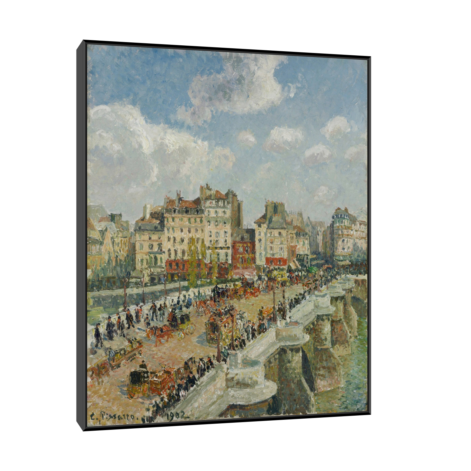 Umetnička slika ​The Pont-Neuf, Camille Pissarro na platnu - NS Canvas Shop