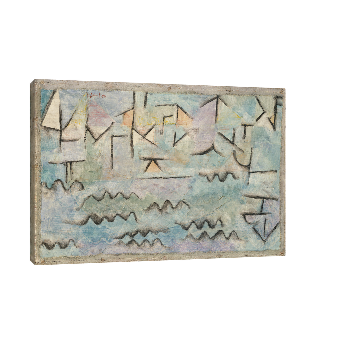 Umetnička slika ​The Rhine at Duisburg, Paul Klee na platnu - NS Canvas Shop