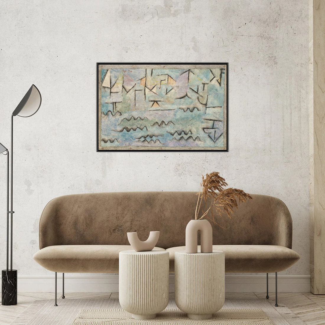 Umetnička slika ​The Rhine at Duisburg, Paul Klee na platnu - NS Canvas Shop