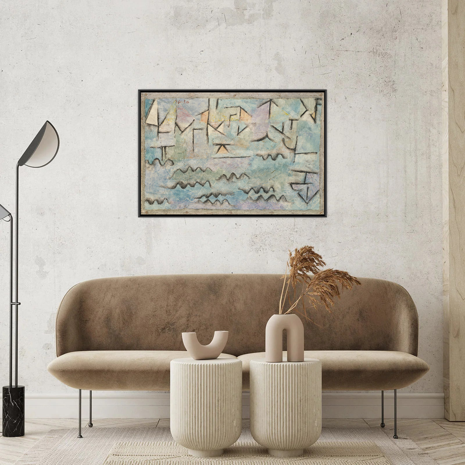 Umetnička slika ​The Rhine at Duisburg, Paul Klee na platnu - NS Canvas Shop