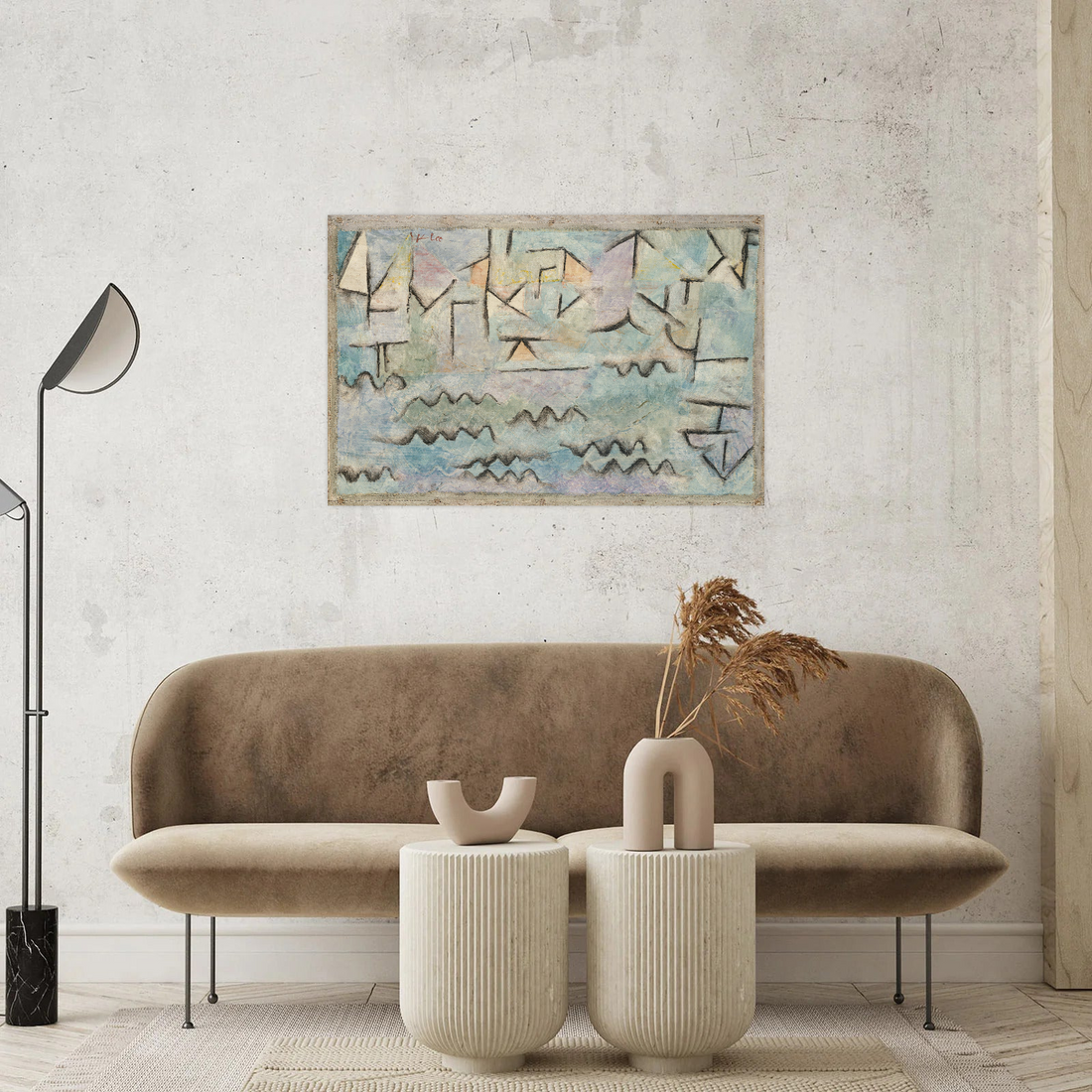 Umetnička slika ​The Rhine at Duisburg, Paul Klee na platnu - NS Canvas Shop