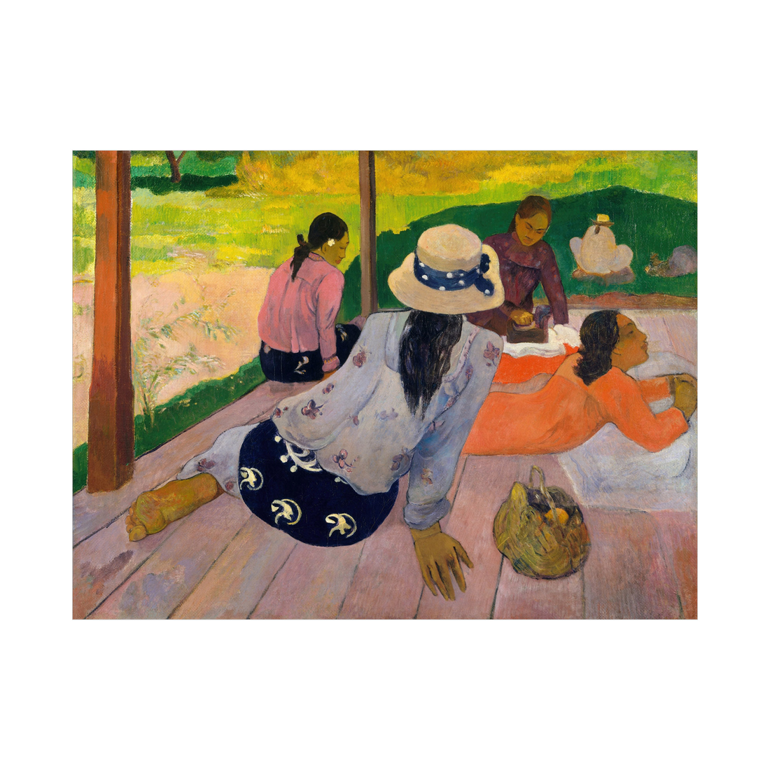Umetnička slika ​The Siesta, Paul Gauguin na platnu - NS Canvas Shop