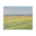 Umetnička slika ​The plain of Gennevilliers, yellow fields, Gustave Caillebotte na platnu - NS Canvas Shop