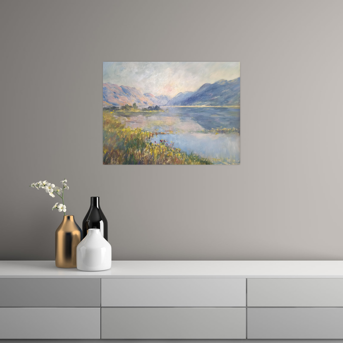 Umetnička slika ​Tihi Zalazak na platnu - NS Canvas Shop