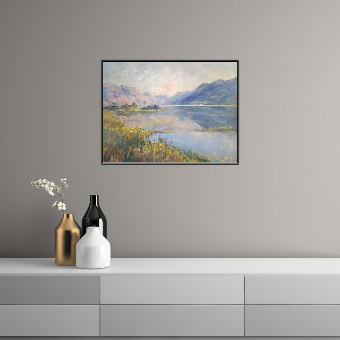 Umetnička slika ​Tihi Zalazak na platnu - NS Canvas Shop