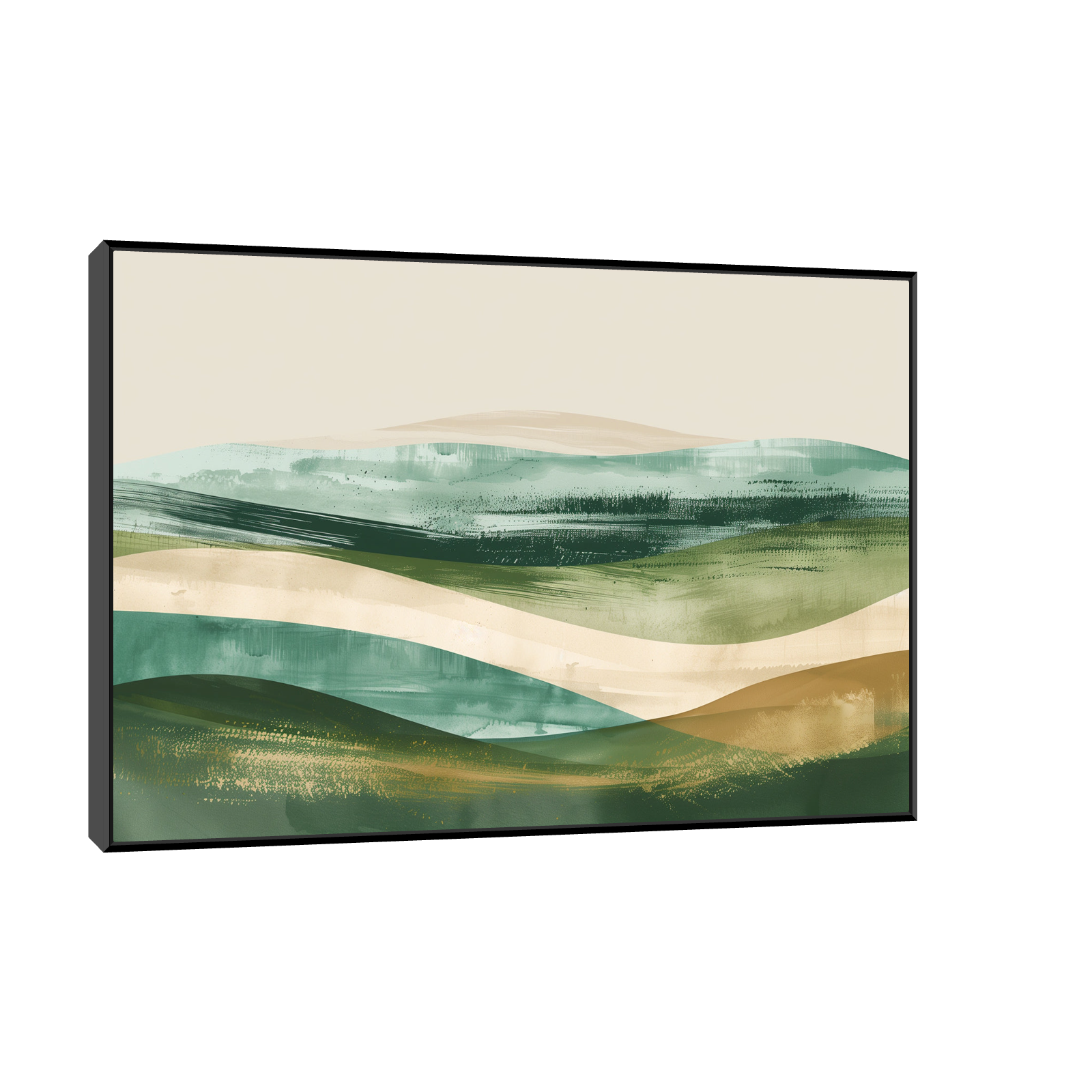 Umetnička slika ​Tišina zelenih polja na platnu - NS Canvas Shop