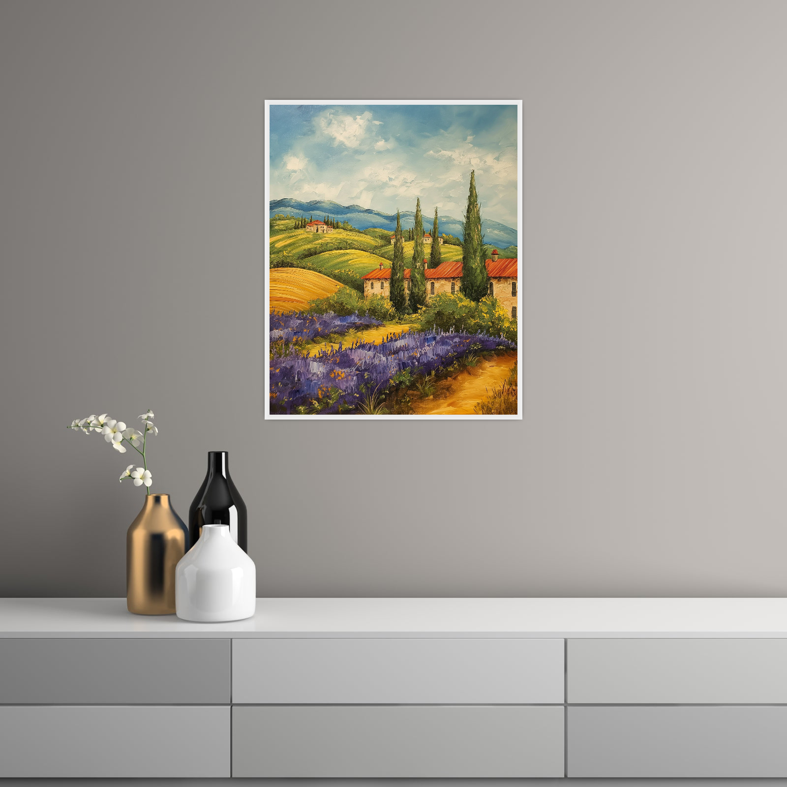 Umetnička slika ​Toskana na platnu - NS Canvas Shop