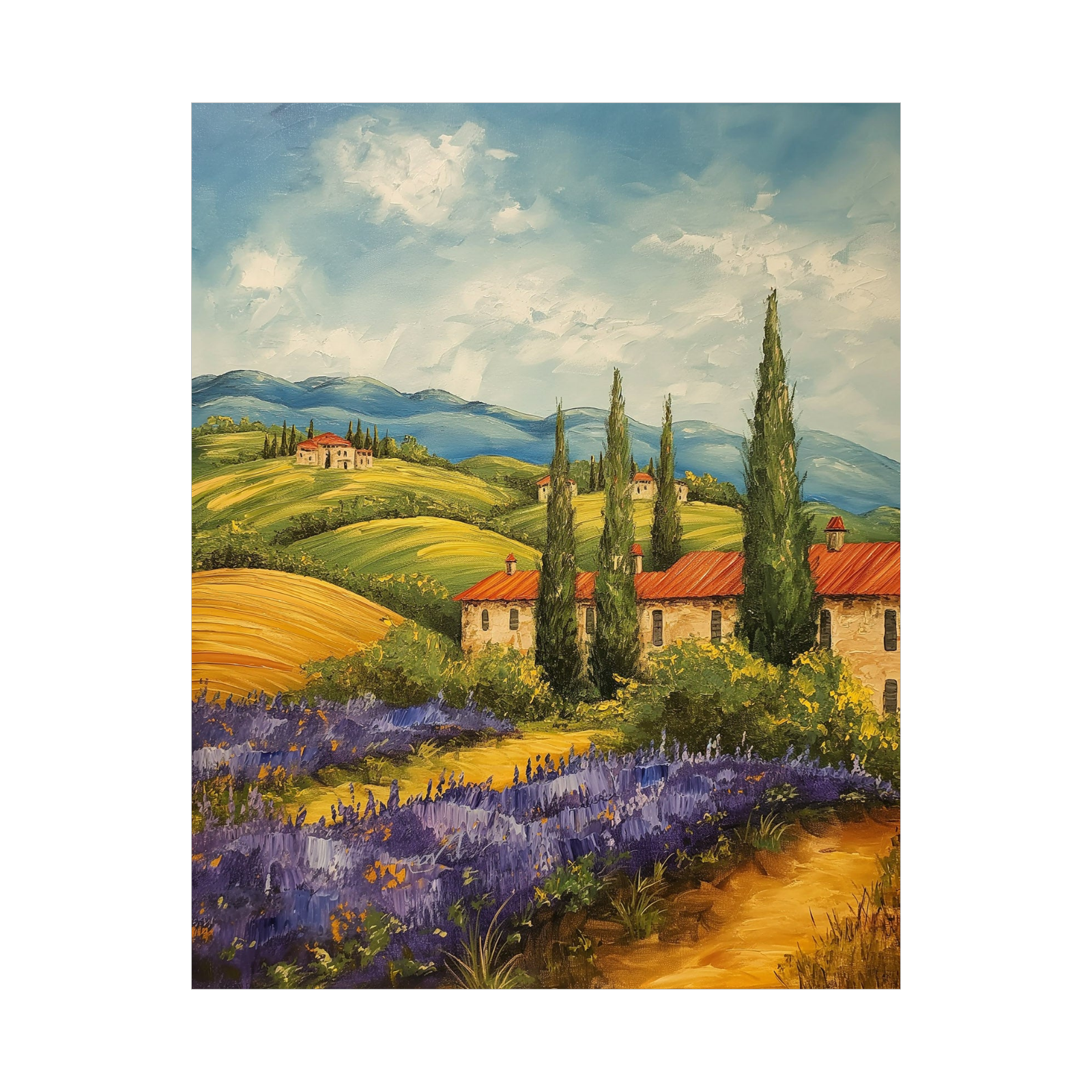 Umetnička slika ​Toskana na platnu - NS Canvas Shop