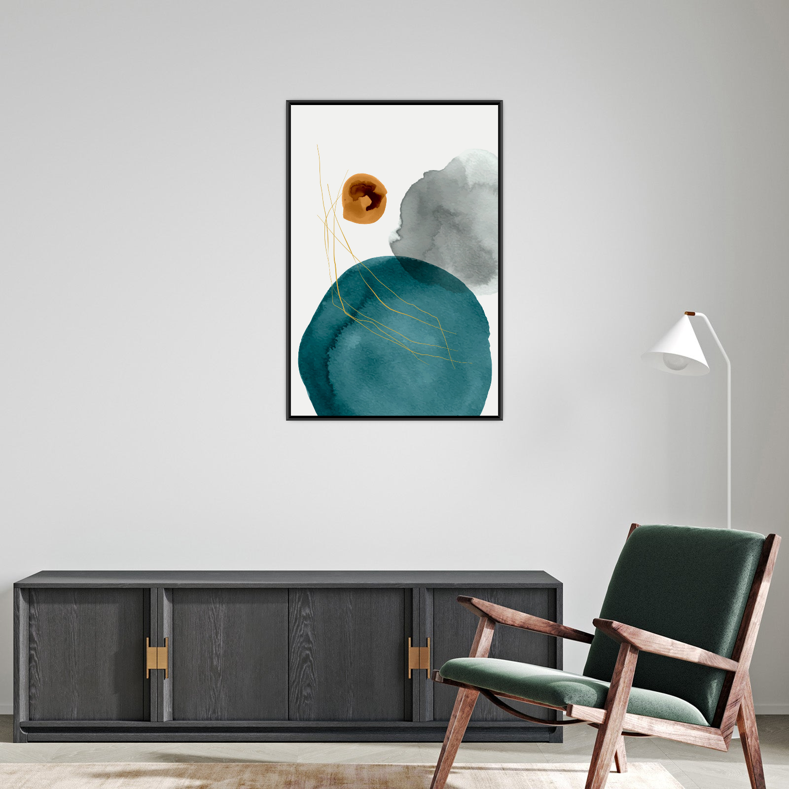 Umetnička slika ​Tri kruga na platnu - NS Canvas Shop