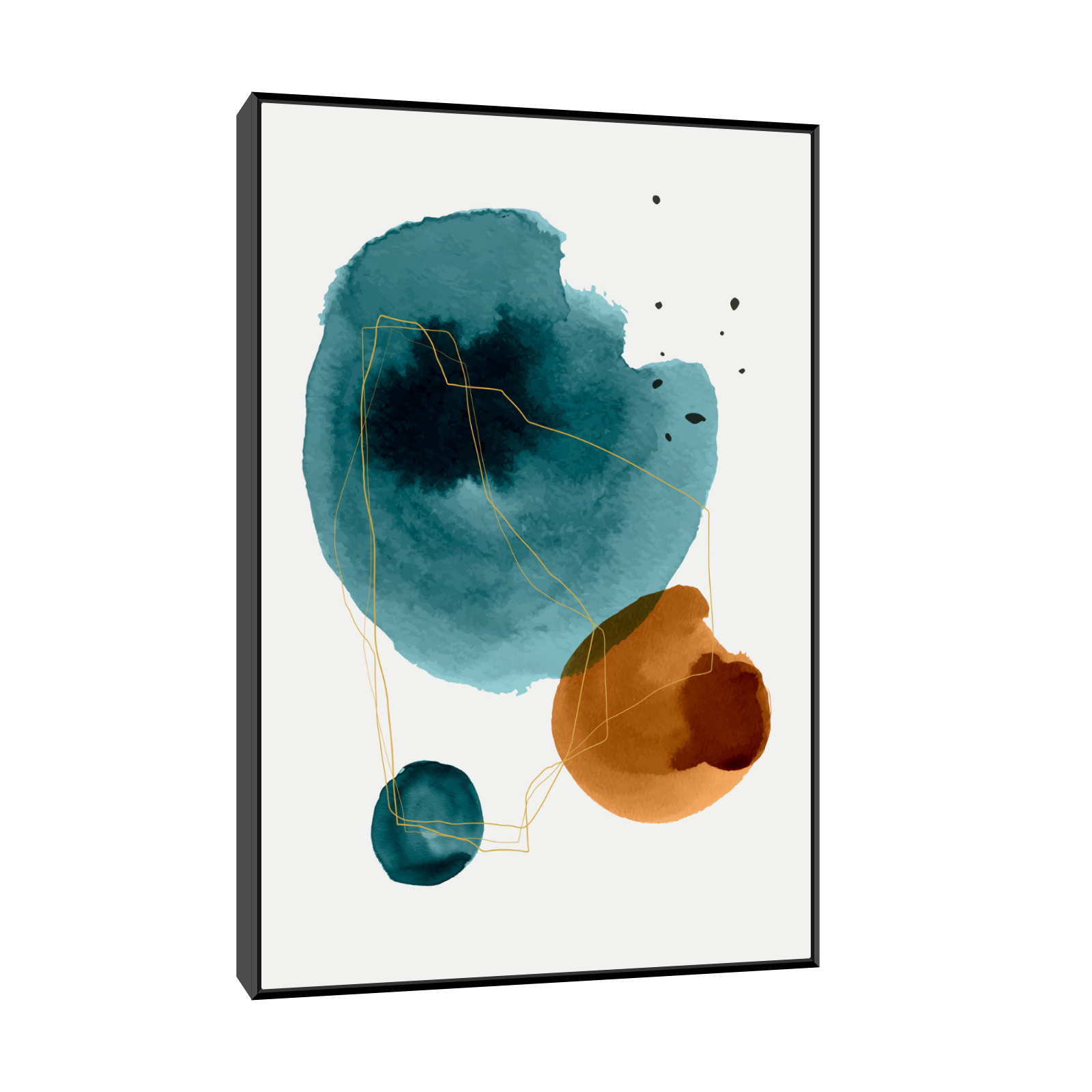 Umetnička slika ​Tri kruga II na platnu - NS Canvas Shop