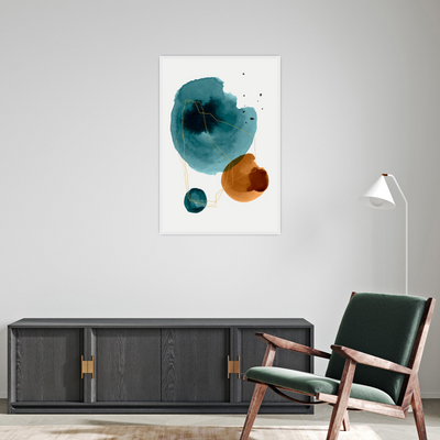 Umetnička slika ​Tri kruga II na platnu - NS Canvas Shop