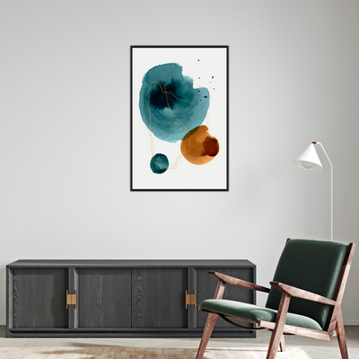 Umetnička slika ​Tri kruga II na platnu - NS Canvas Shop