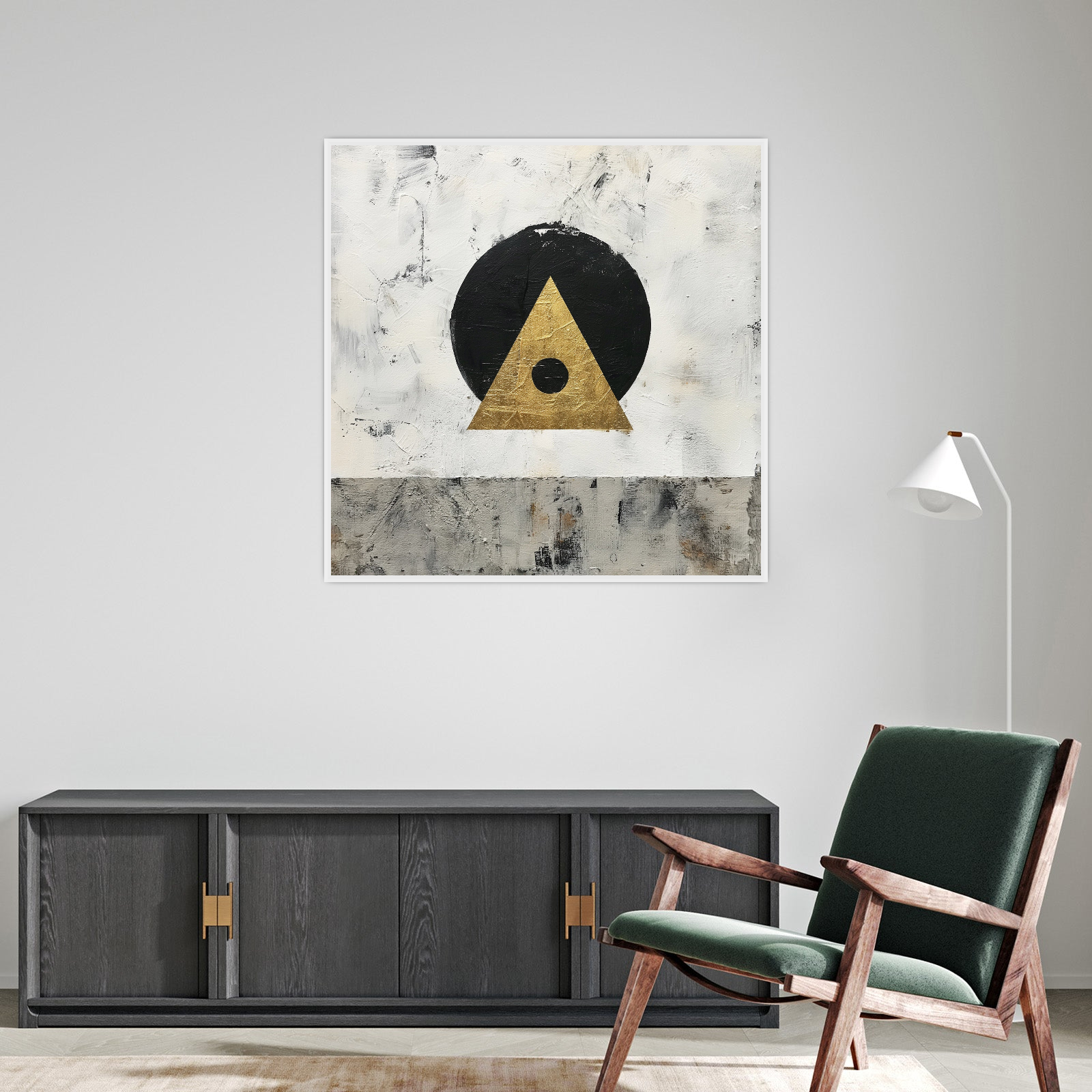 Umetnička slika ​Triangle na platnu - NS Canvas Shop