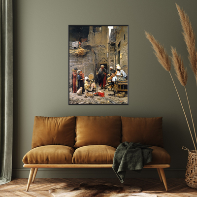 Umetnička slika ​Ukrotitelj zmija, Paja Jovanović na platnu - NS Canvas Shop