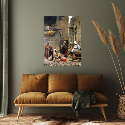 Umetnička slika ​Ukrotitelj zmija, Paja Jovanović na platnu - NS Canvas Shop