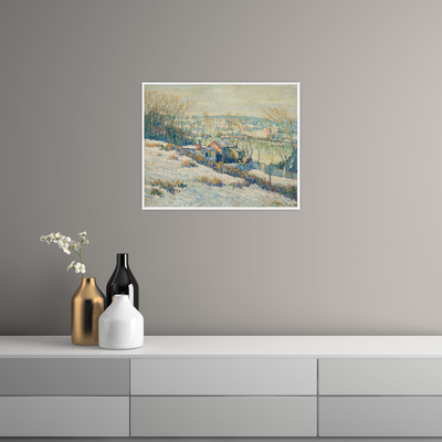 Umetnička slika ​Upper Harlem River—Winter, Ernest Lawson na platnu - NS Canvas Shop