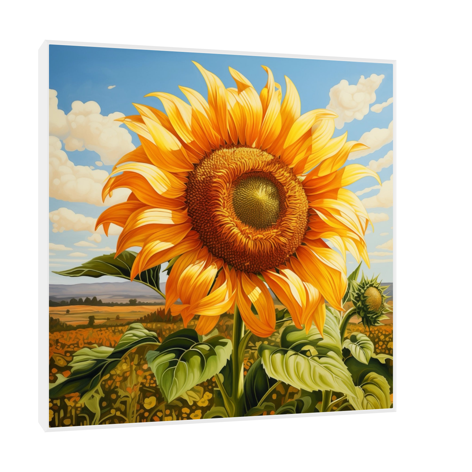 Umetnička slika ​Usamljeni cvet na platnu - NS Canvas Shop