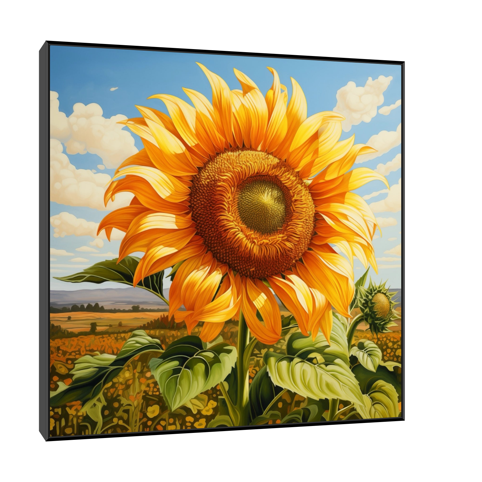 Umetnička slika ​Usamljeni cvet na platnu - NS Canvas Shop