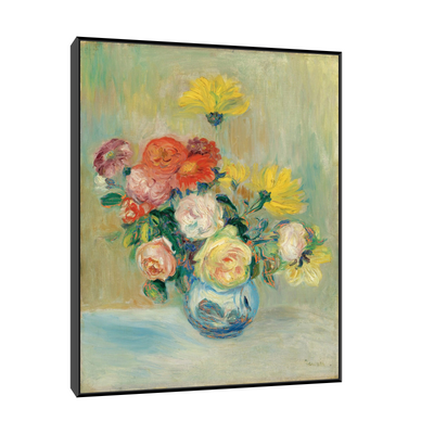 Umetnička slika ​Vase De Roses Et Dahlias, Pierre-Auguste Renoir na platnu - NS Canvas Shop