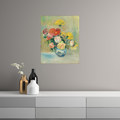 Umetnička slika ​Vase De Roses Et Dahlias, Pierre-Auguste Renoir na platnu - NS Canvas Shop
