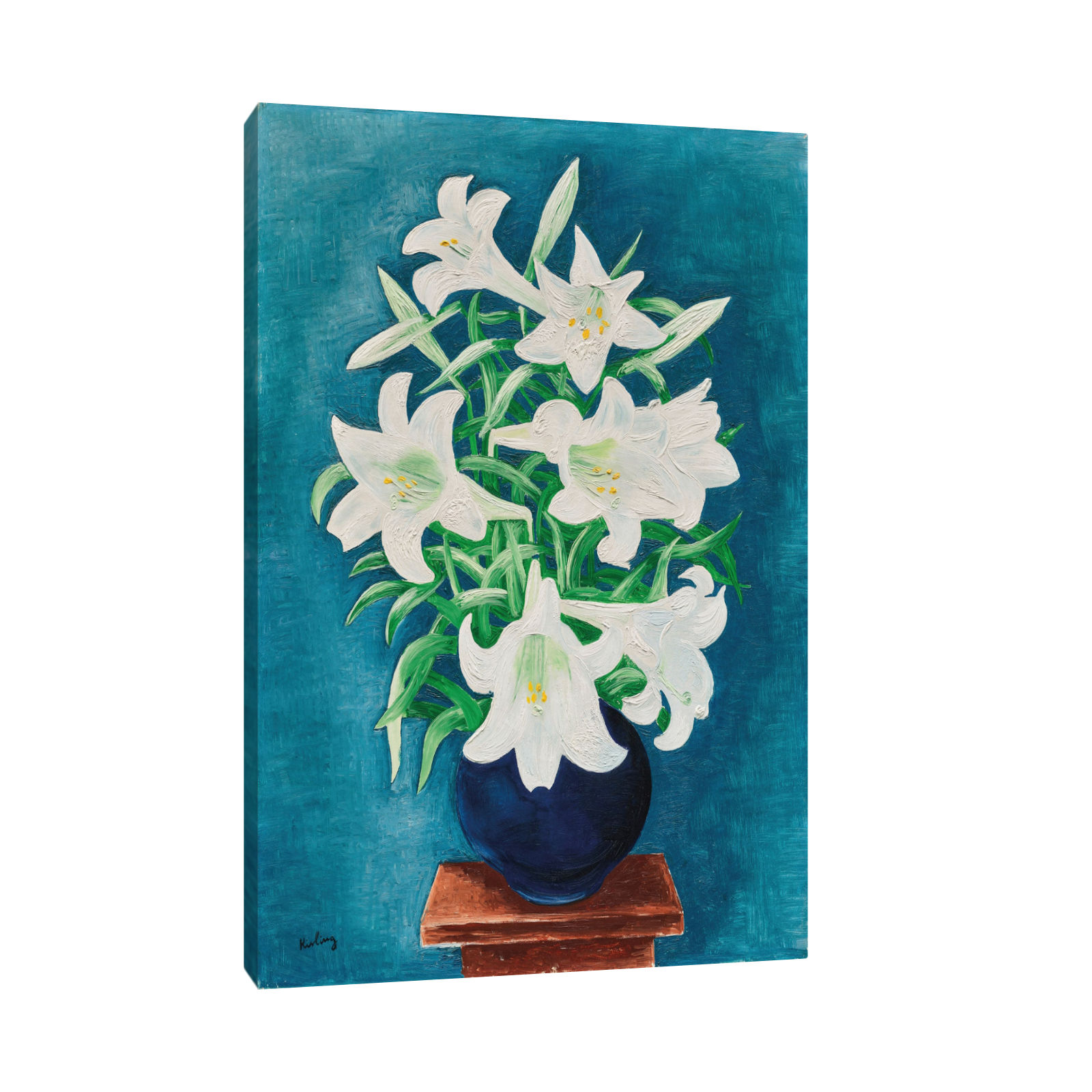 Umetnička slika ​Vase de lys, Moïse Kisling na platnu - NS Canvas Shop