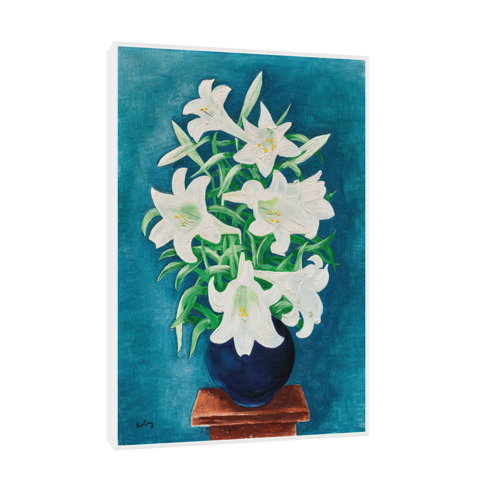 Umetnička slika ​Vase de lys, Moïse Kisling na platnu - NS Canvas Shop