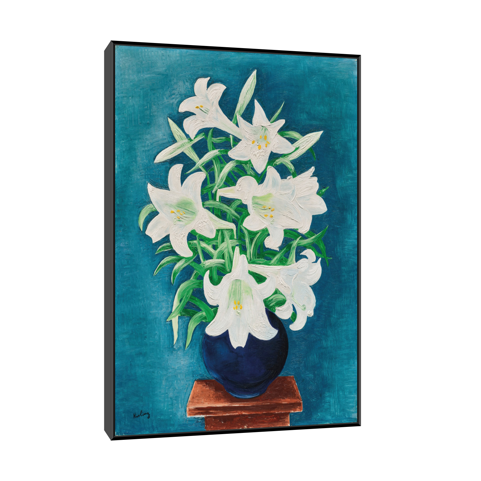 Umetnička slika ​Vase de lys, Moïse Kisling na platnu - NS Canvas Shop