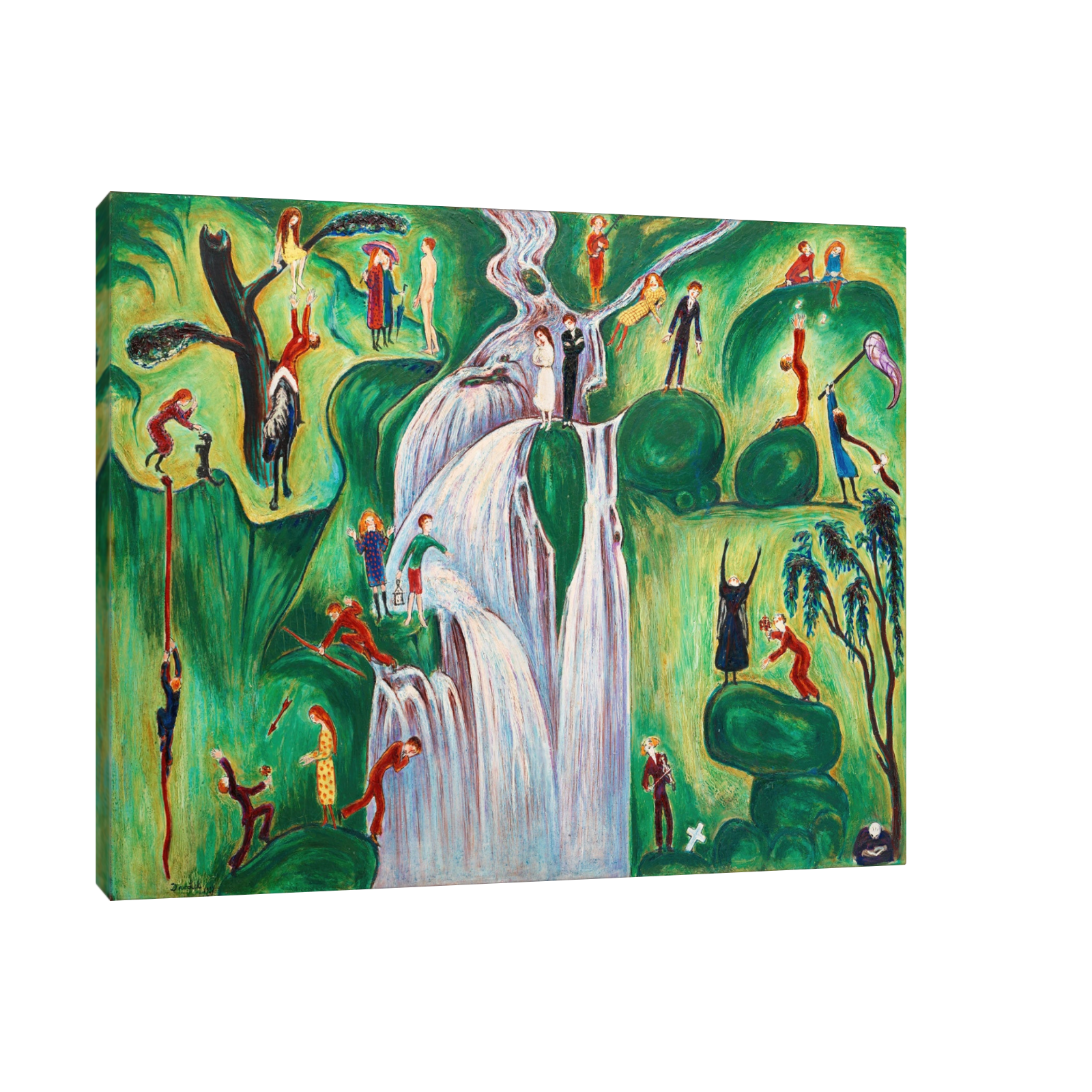 Umetnička slika ​Vattenfallet, Nils Dardel na platnu - NS Canvas Shop
