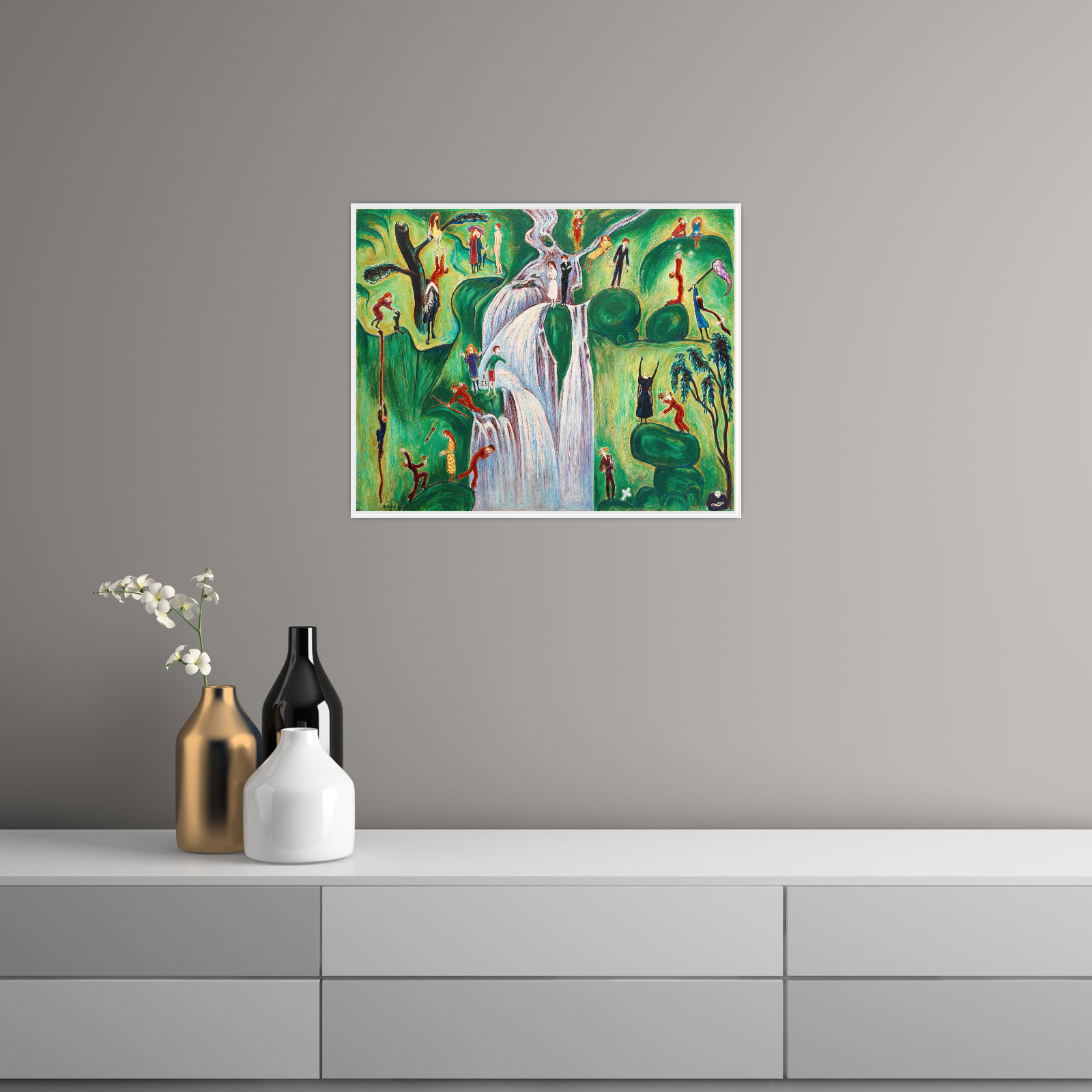 Umetnička slika ​Vattenfallet, Nils Dardel na platnu - NS Canvas Shop