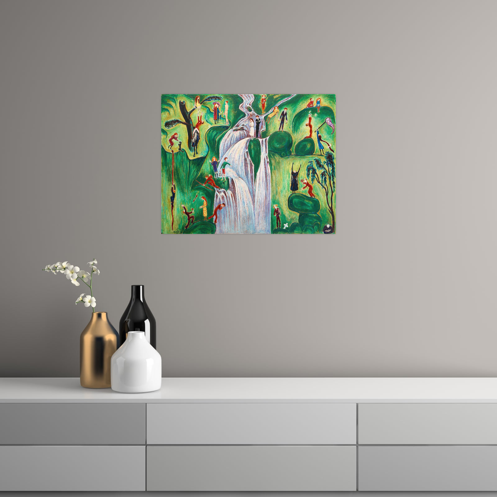 Umetnička slika ​Vattenfallet, Nils Dardel na platnu - NS Canvas Shop