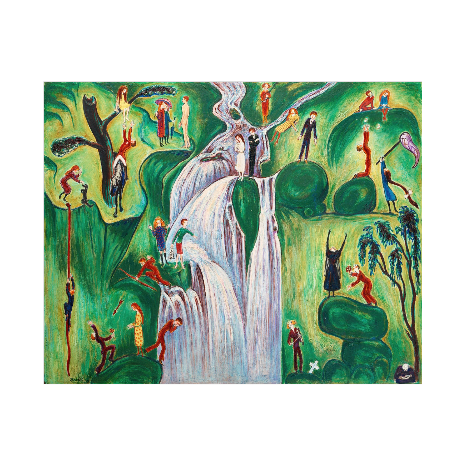 Umetnička slika ​Vattenfallet, Nils Dardel na platnu - NS Canvas Shop