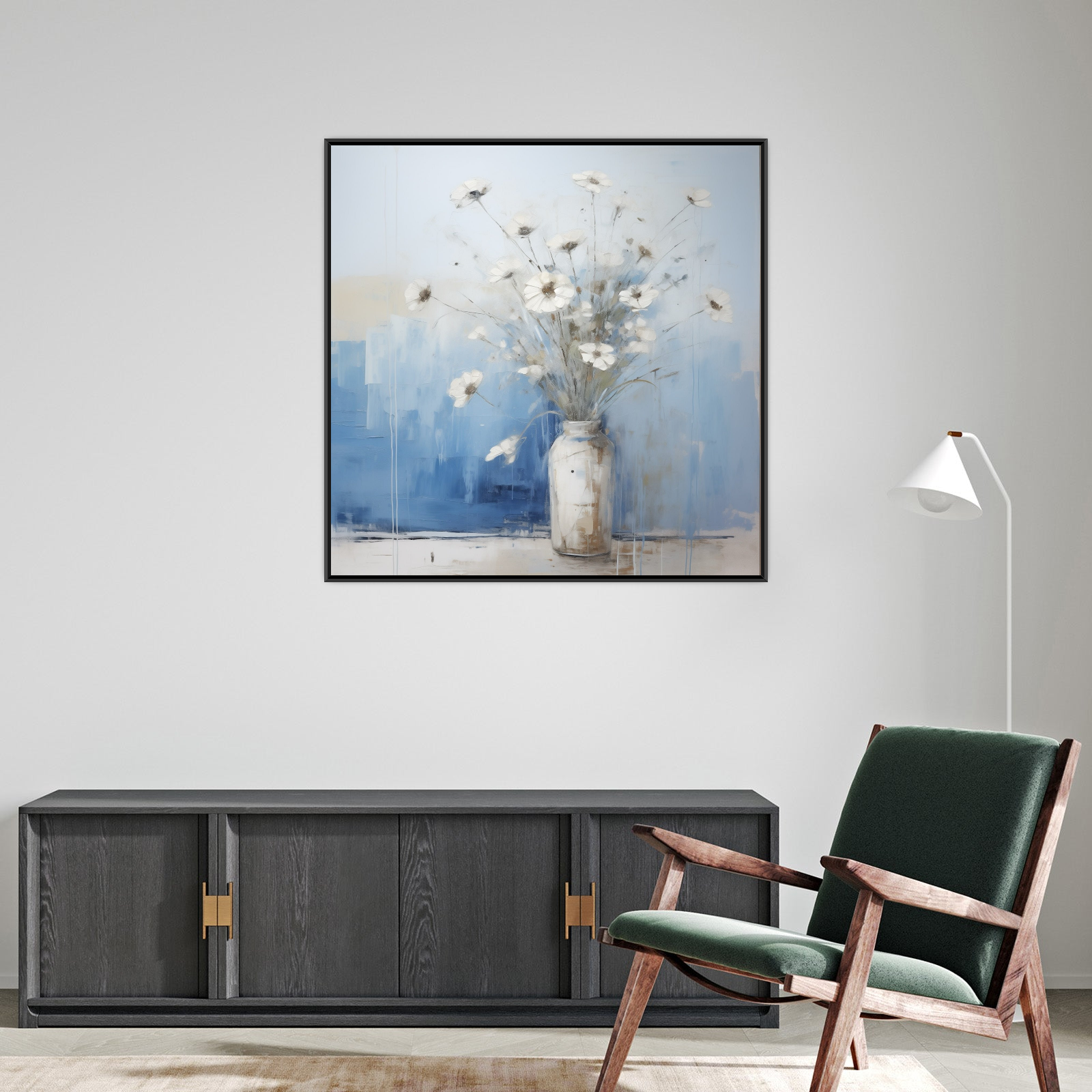 Umetnička slika ​Vaza sa cvećem na platnu - NS Canvas Shop